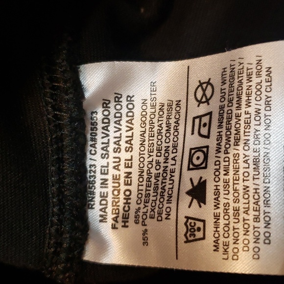 Nike Women's "The Nike Tee" Black with White Print, XS - Picture 3 of 5